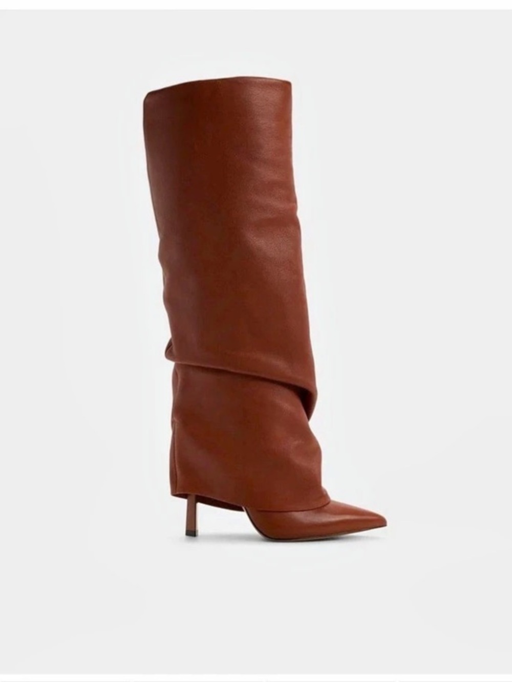 ALDO Enalivia Women's Pointed-Toe Over-the-Knee Boots in Brown NEW